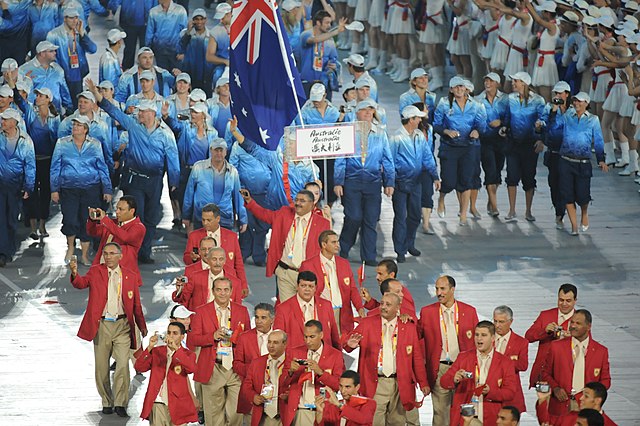 Australia's Olympic athletes in Beijing in 2008